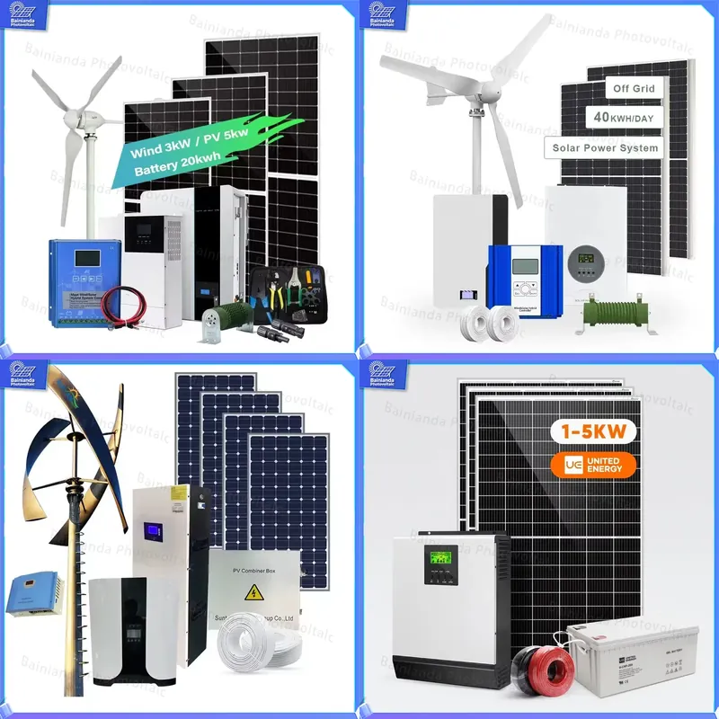 Wind Solar Hybrid Kit - Generador de Turbina Eólica Solar de