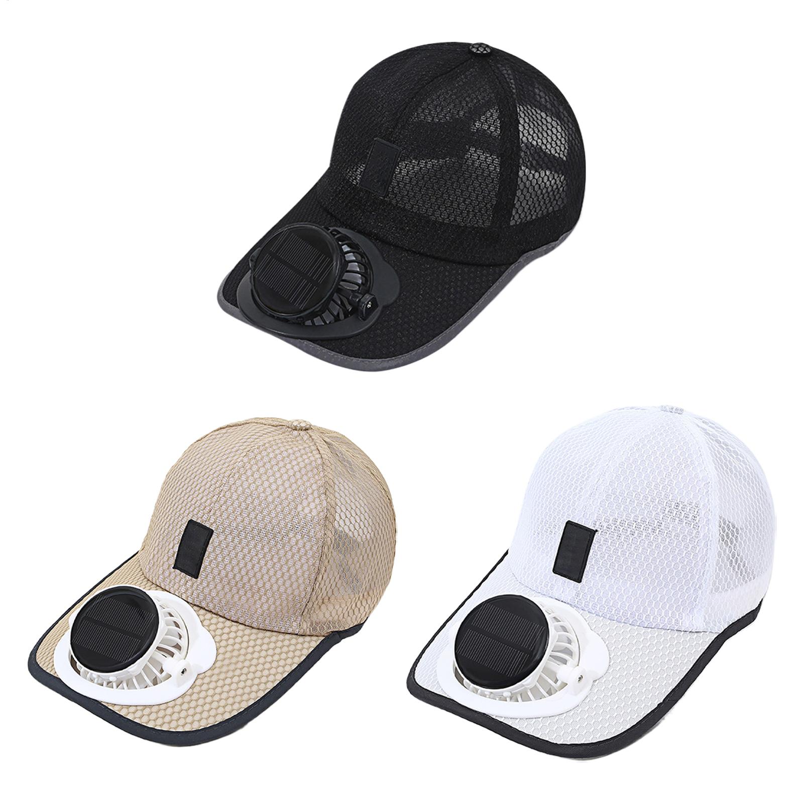 Renewable Energy Fan - Gorras con ventilador y energía solar,