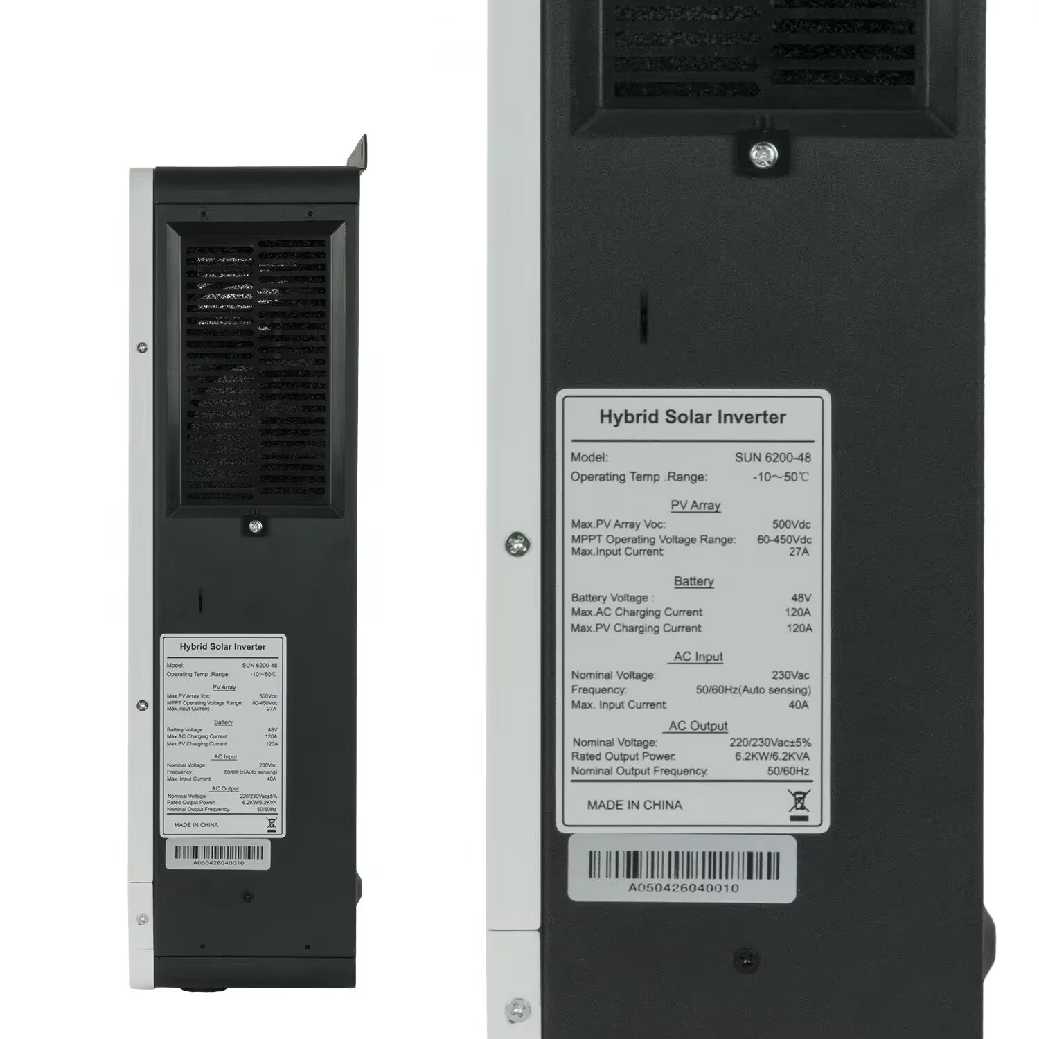 Inversor solar híbrido de 6.2K - Pure Sine Wave Inverter reseña y precio