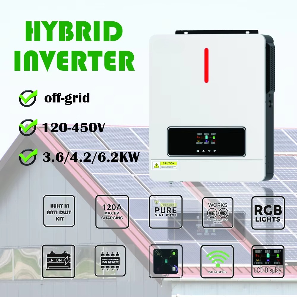 Inversor Solar Híbrido MPPT de - Pure Sine Wave Inverter reseña y precio