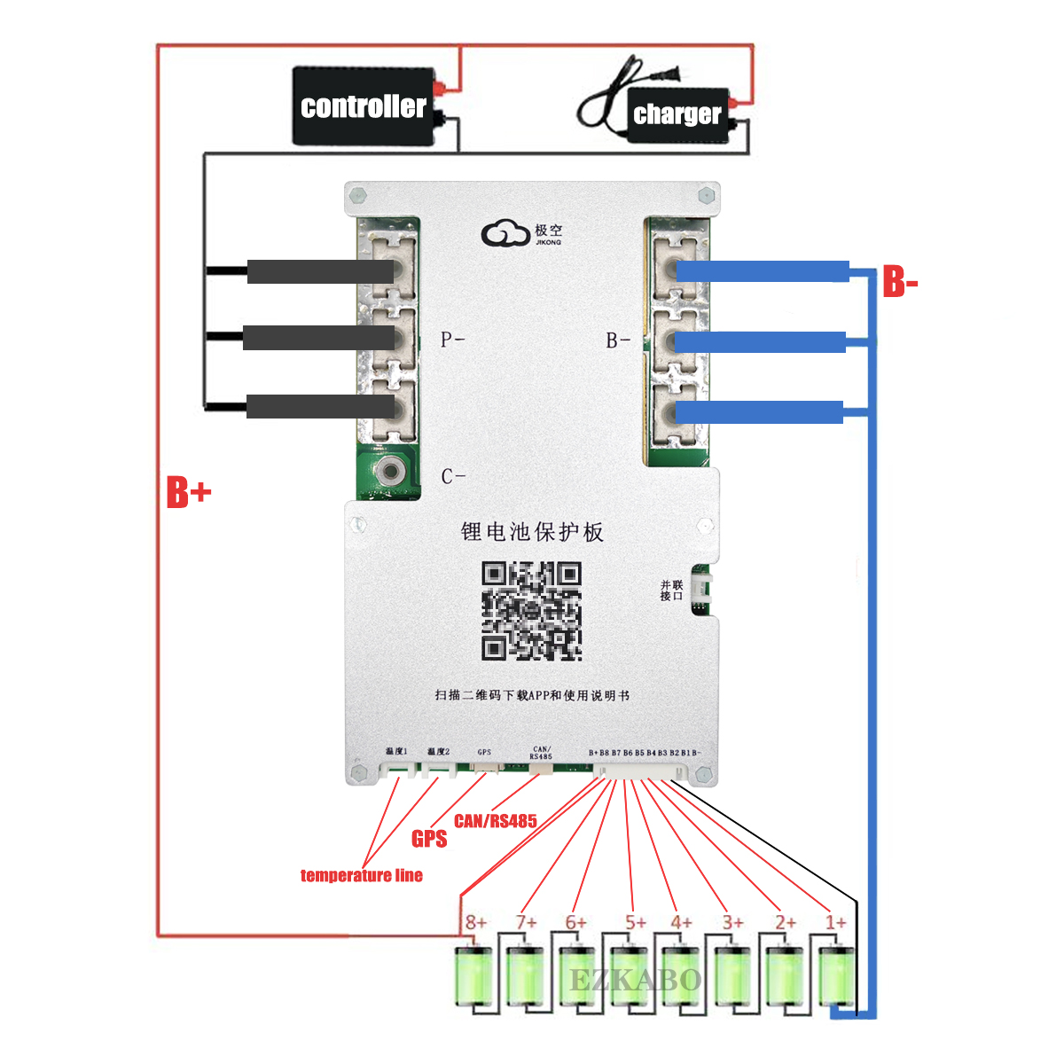 JK BMS-JK-B2A8S30P inteligente - Smart Bms reseña y precio