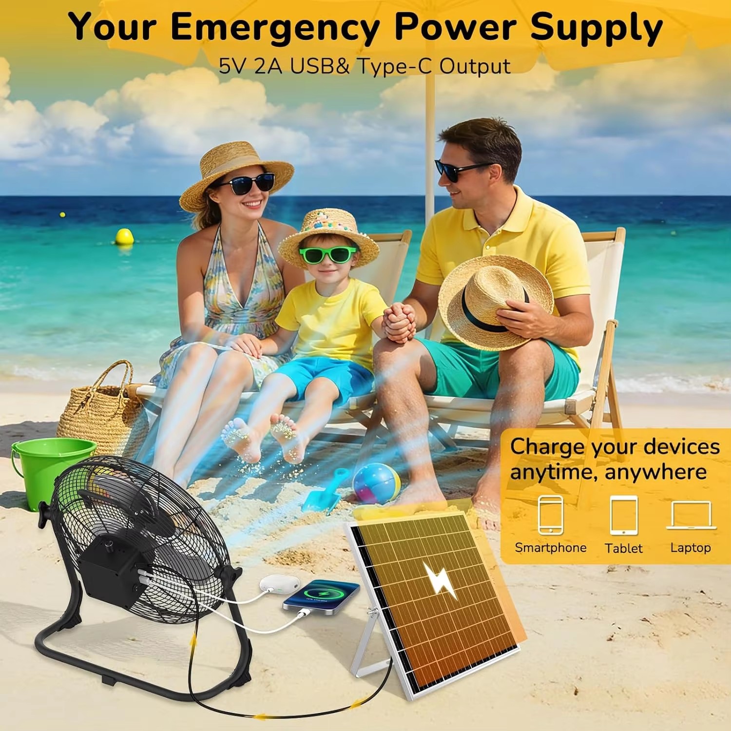 Ventilador de Piso Solar Portá - Renewable Energy Fan reseña y precio